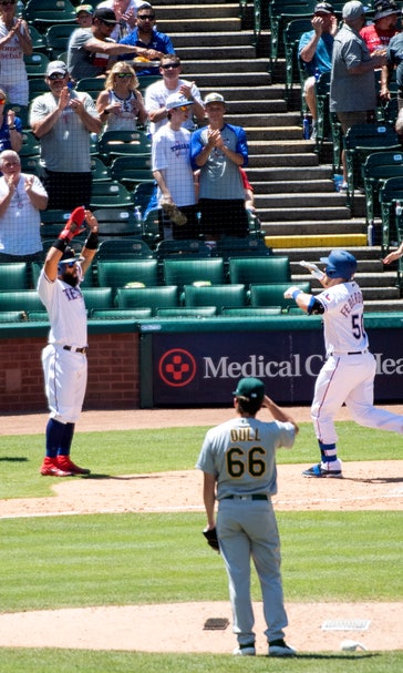 Rookie CG for Rangers wraps up doubleheader sweep over A's